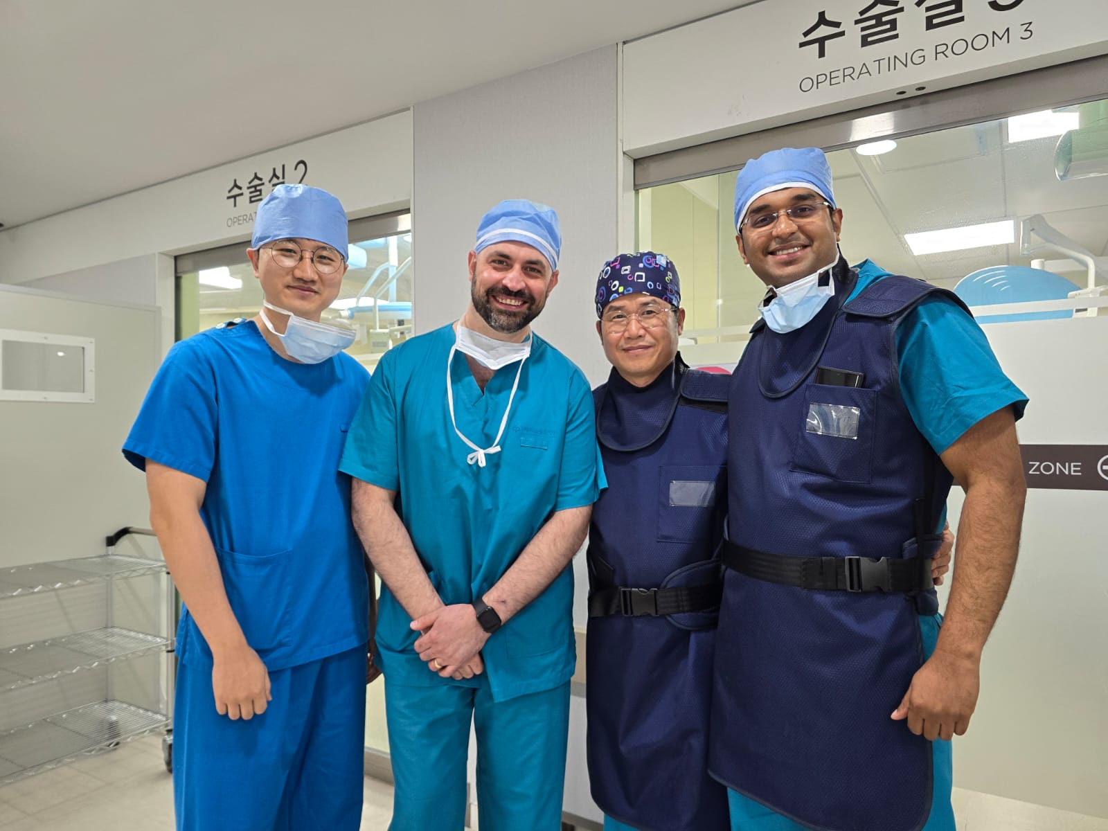 Dr. Hirsch with Korean spine surgeons during his visiting fellowship in Seoul